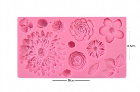 Molde silicona plancha de flores con Gerbera grande (1).jpg